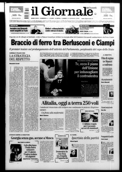 Il giornale del lunedi